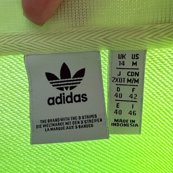 Adidas Women's Light Yellow Crew Neck Sweater - Picture 3 of 3